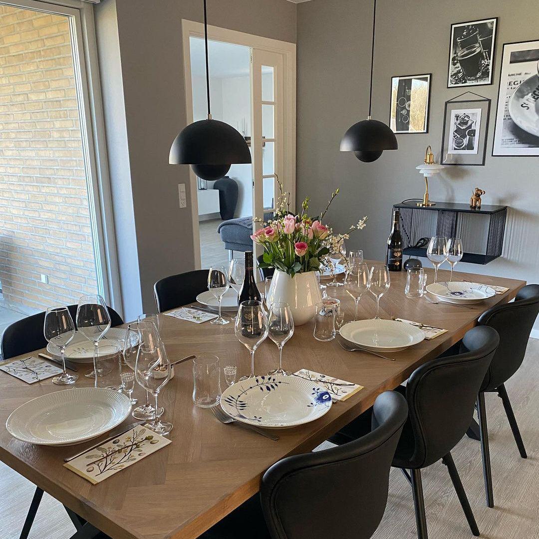 Geometric Aluminum Hanging Fixture 9 Inch Matte Modern Overhead Illumination for Kitchen Dining Room Entry | Thomler