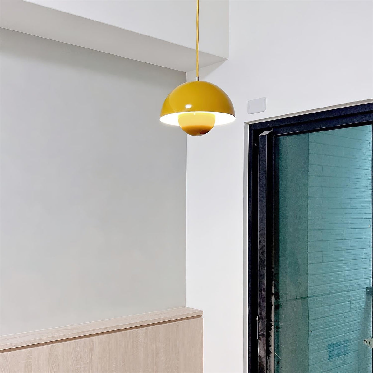 Aluminium-Pendelleuchte, 9-Zoll-Kuppelschirm, verstellbares Kabel, moderne Beleuchtung, Küchen- und Esszimmer-Insel, Deckenlampe, geometrische Halbkugel