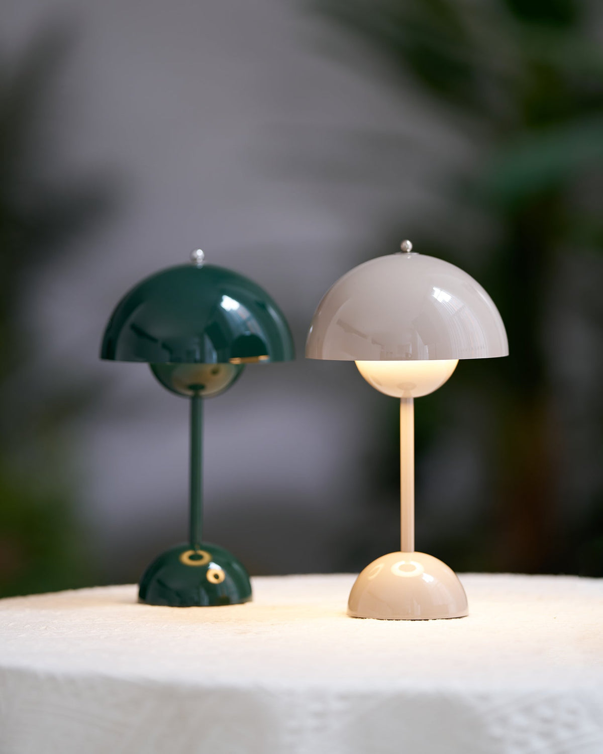 Rechargeable LED Touch Lamp Metal Cordless Mini Nightstand Light Tri-Color Modes USB Charging Port 6.3 in Round Portable for Bedroom Office | Thomler