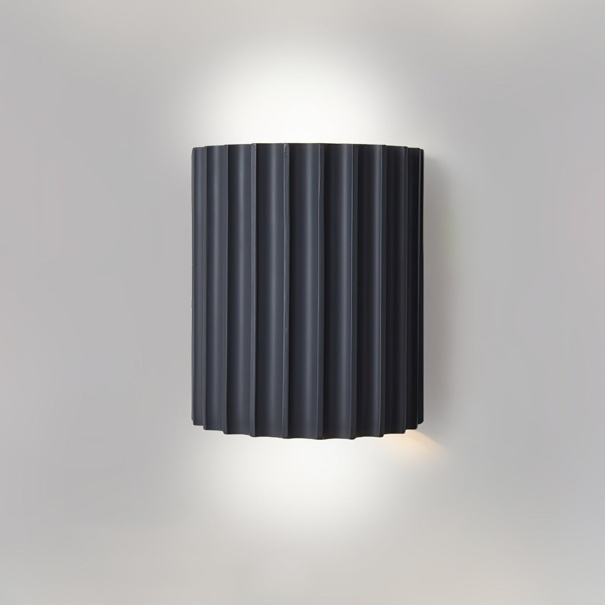Textured Resin Sconce 5.5 in Bidirectional LED Fixture White Gray Green Orange for Hallway Bedroom Entryway Modern Ambient Wall Lighting G9 | Thomler