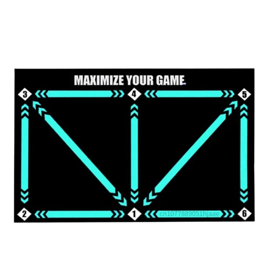Soccer Skills Training Mat 35 in × 24 in Indoor Footwork Dribbling Practice Set Ball Control Exercises Youth Home Drills Anti-Slip Socks | Thomler