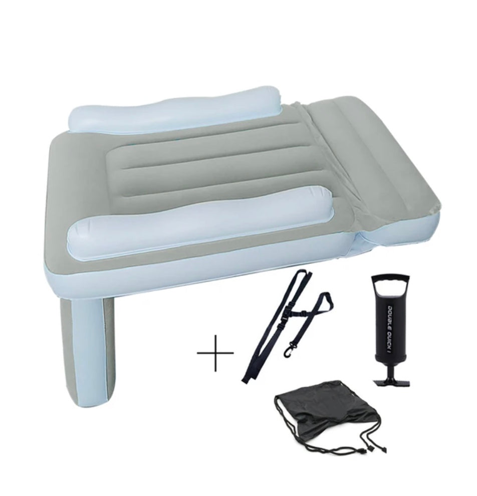 Aufblasbares Flugzeug-Reisekissen für Kinder, PVC-Fußstütze, Schlafunterlage für Kleinkinder, 89 x 46 cm, Handgepäck für Familienurlaub und Langstreckenflüge, Komfort | Thomler