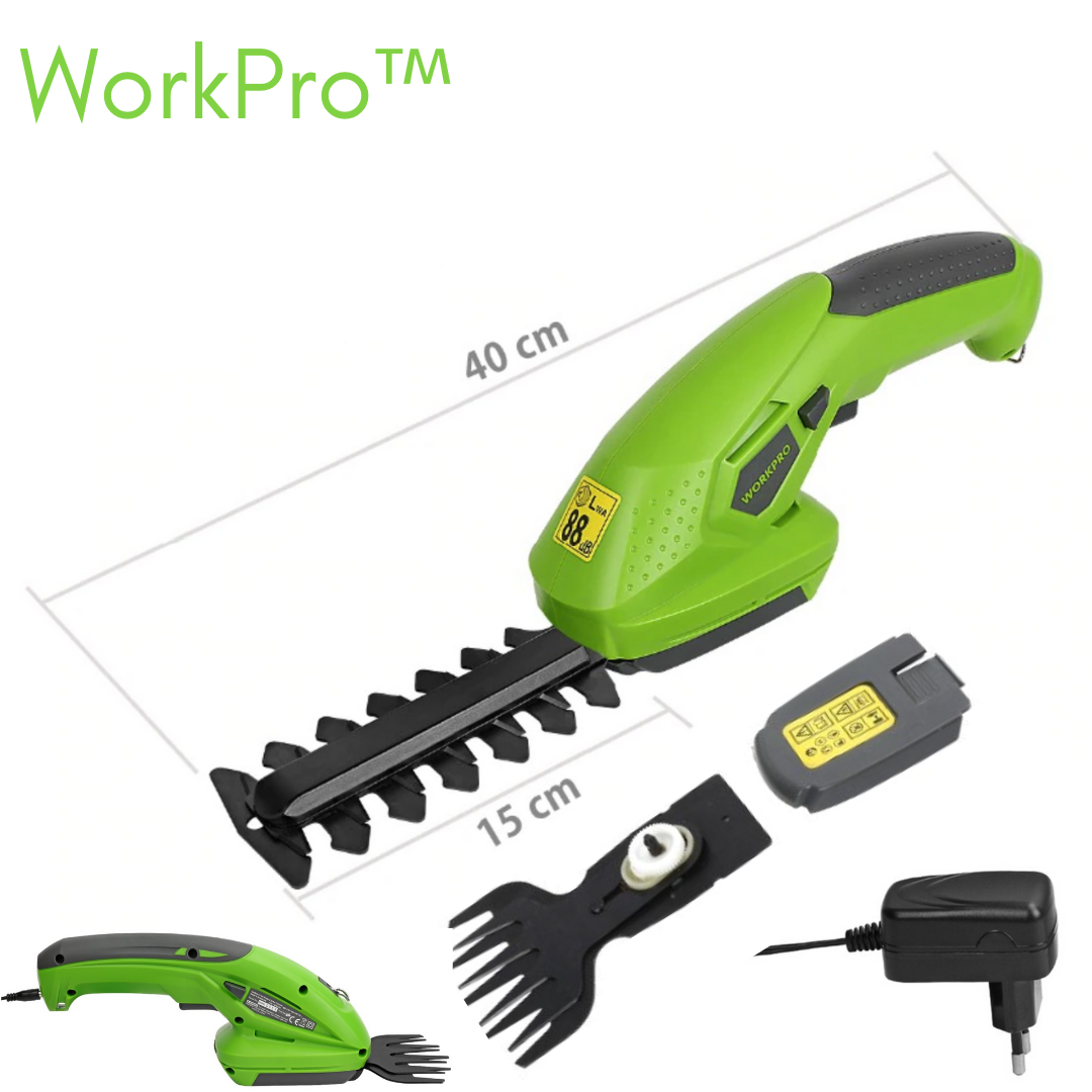 Cordless Electric Hedge Trimmer - Lightweight One-Hand Grass Shears for Lawn Edging & Shrub Sculpting - Rechargeable 7.2V Battery Pruning