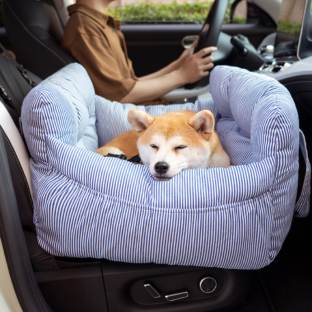 Asiento elevador para perros grandes – Transportín de viaje portátil con correa para el hombro, cojín de algodón lavable para SUV, camioneta y sedán – Seguro