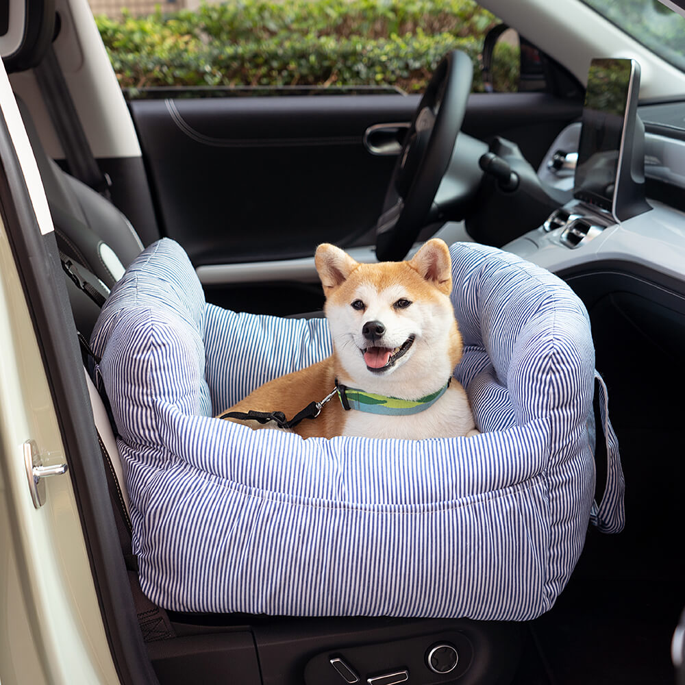 Asiento elevador para perros grandes – Transportín de viaje portátil con correa para el hombro, cojín de algodón lavable para SUV, camioneta y sedán – Seguro