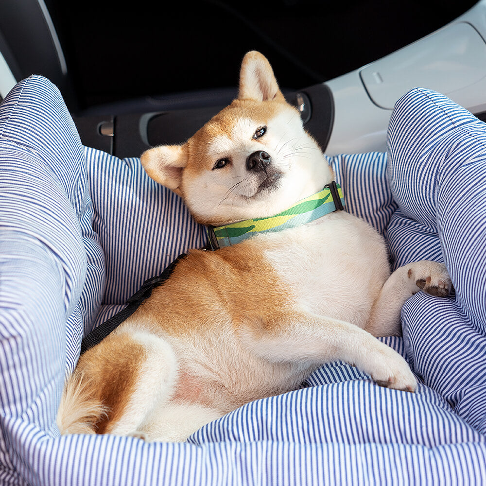 Asiento elevador para perros grandes – Transportín de viaje portátil con correa para el hombro, cojín de algodón lavable para SUV, camioneta y sedán – Seguro