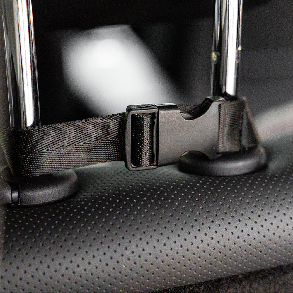 Funda de asiento de coche para perros – Hamaca de viaje acolchada para perros medianos y grandes con correas de seguridad y bolsillos de almacenamiento