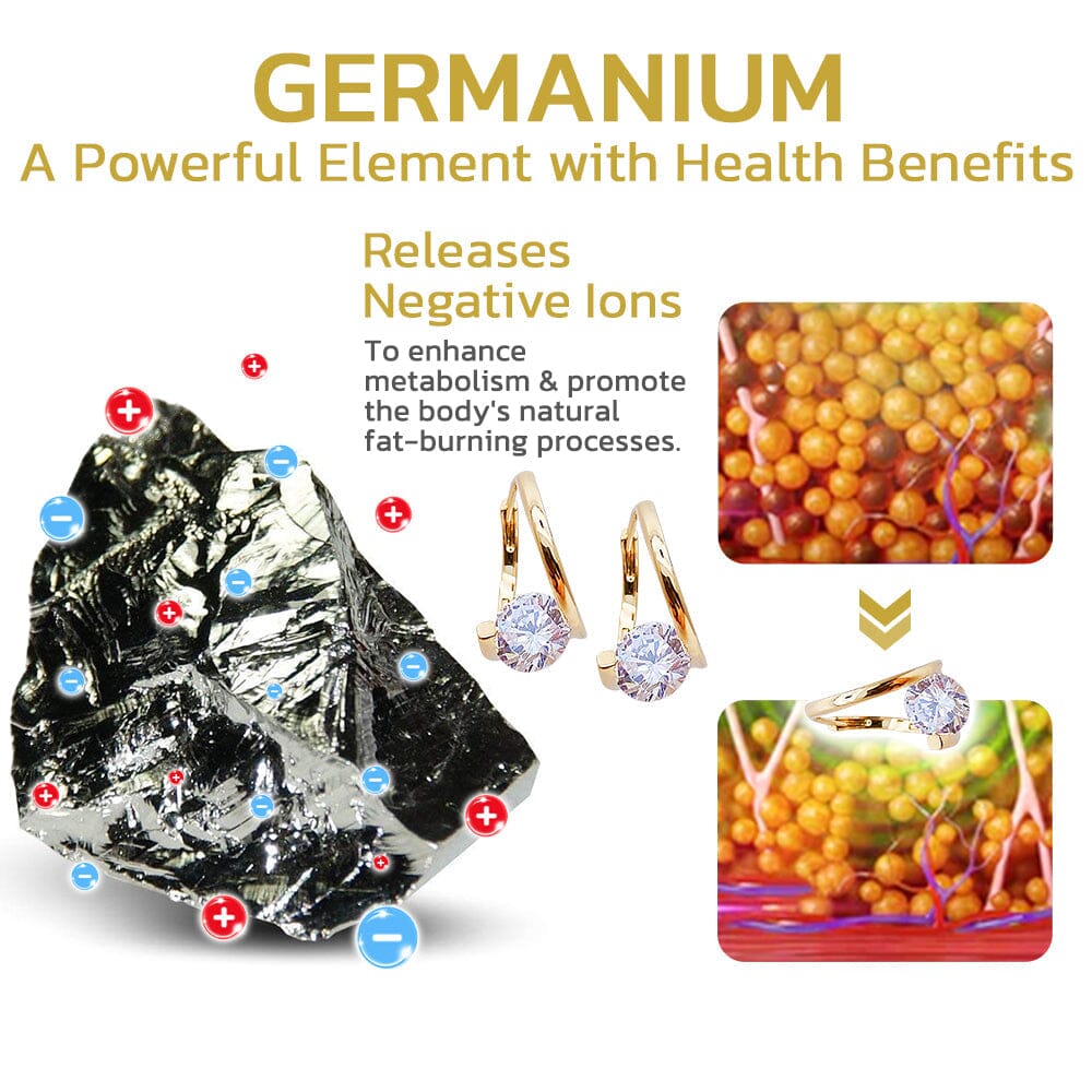 Germanium Wellness Oorbellen voor Lymfatische Ondersteuning en Natuurlijke Vitaliteit – Acupressuur Sieraden voor Dames