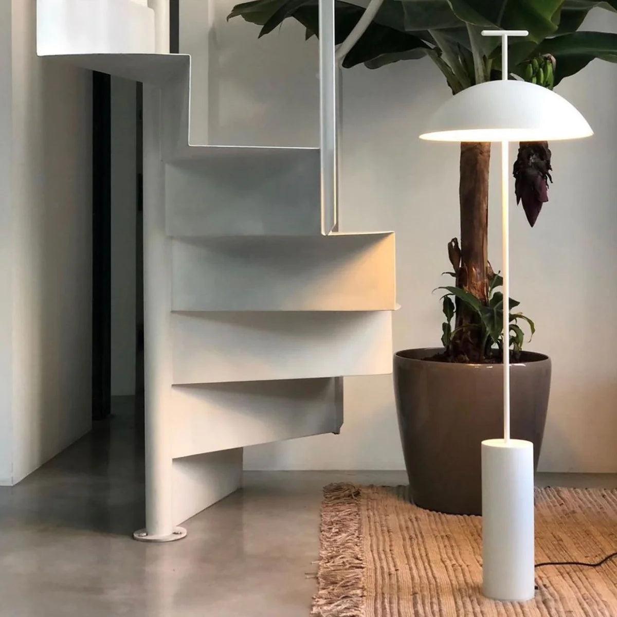 Adjustable Steel & Wood Standing Lamp 5 ft Tall for Reading Nooks Modern Living Room Bedroom Task Light Three Finishes | Thomler