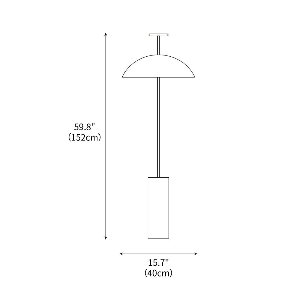 Adjustable Steel & Wood Standing Lamp 5 ft Tall for Reading Nooks Modern Living Room Bedroom Task Light Three Finishes | Thomler
