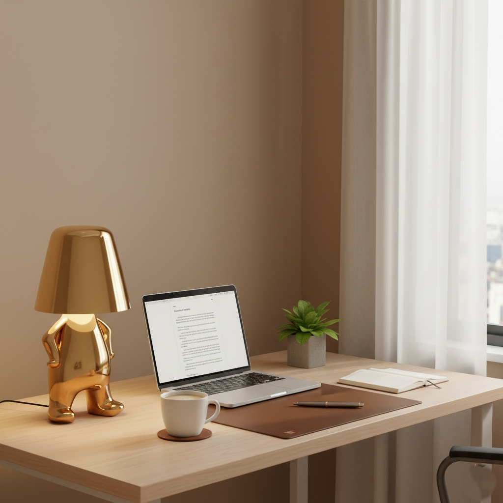 Cordless LED Desk Lamp with Touch Dimmer – Rechargeable Nightstand Light for Bedrooms, 9 in Tall, USB-C Portable Warm Glow Accent Lighting | Thomler