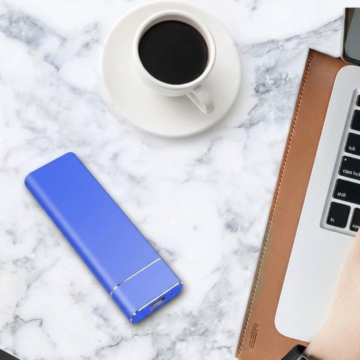 Portable Solid State Drive 8 TB USB-C High-Speed External Storage for Laptop Desktop Gaming Console Television Backup Aluminum Housing | Thomler