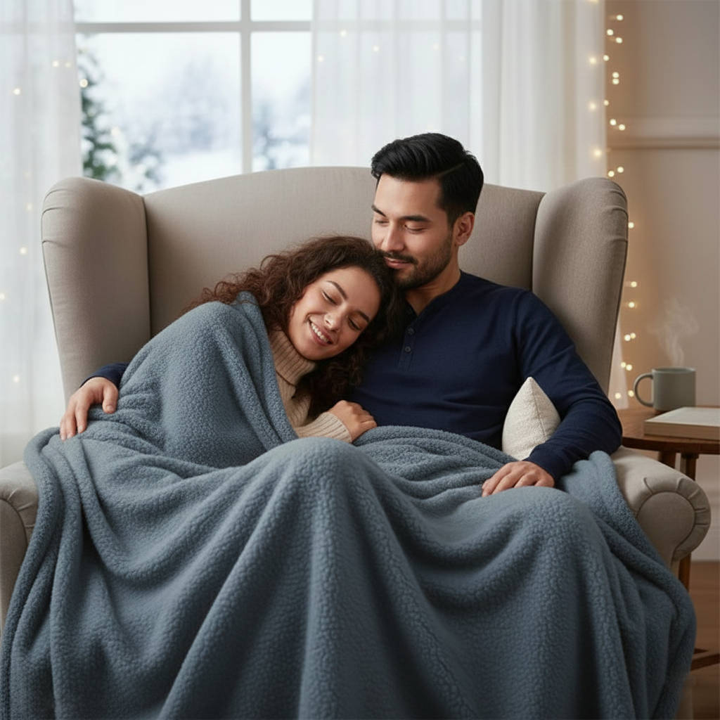 Waterproof Velour Throw Blanket – Plush Moisture-Barrier Cover for Bed & Sofa