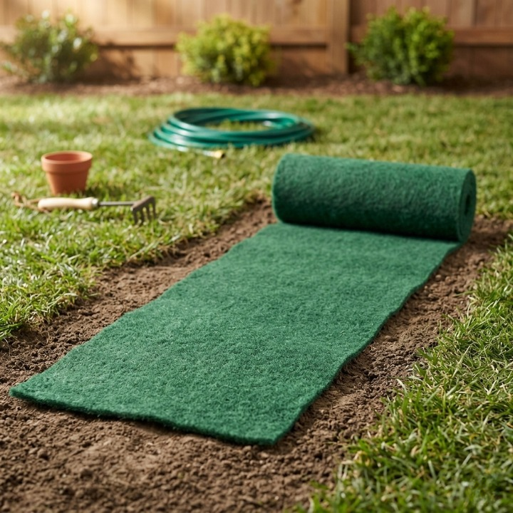 Biodegradable Lawn Repair Roll 118 in × 8 in Bare Spot Seeding Mat Garden Patch Recovery Double Pack Outdoor Yard Coverage 13 sq ft | Thomler