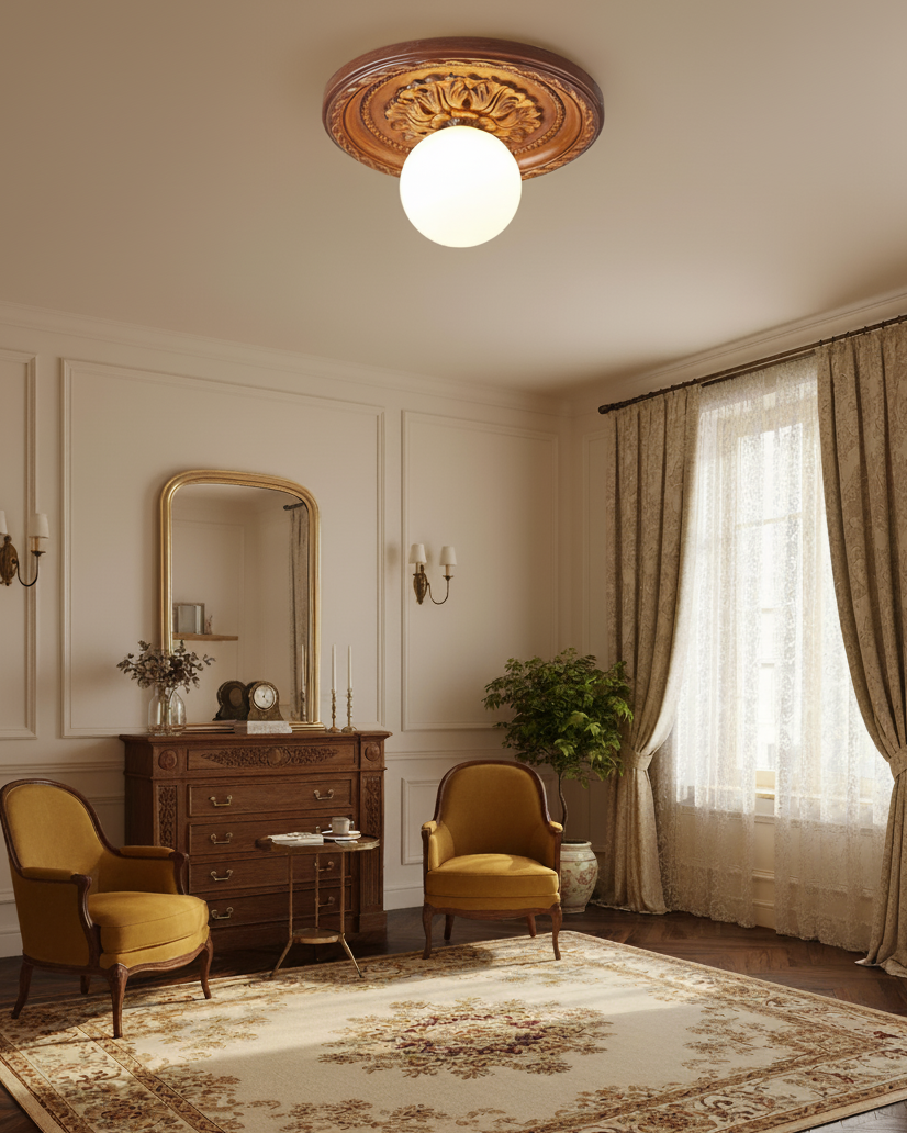Acryl Plafonnière 35 cm Beige Slaapkamer Woonkamer Decoratieve Armatuur Laag Profiel Wandlamp Sfeerverlichting | Thomler