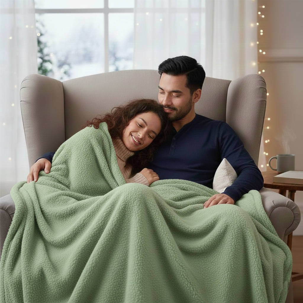 Waterproof Velour Throw Blanket – Plush Moisture-Barrier Cover for Bed & Sofa