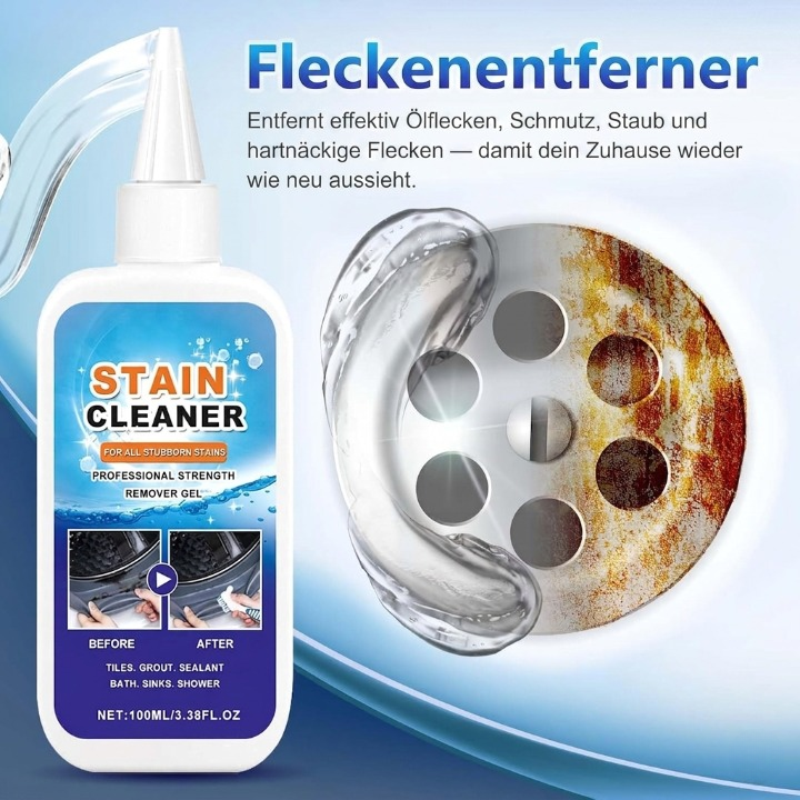 Heavy-Duty Gel Cleaner for Grout and Caulk with Applicator Brush 3.4 fl oz for Showers Kitchens Tiled Surfaces | Thomler