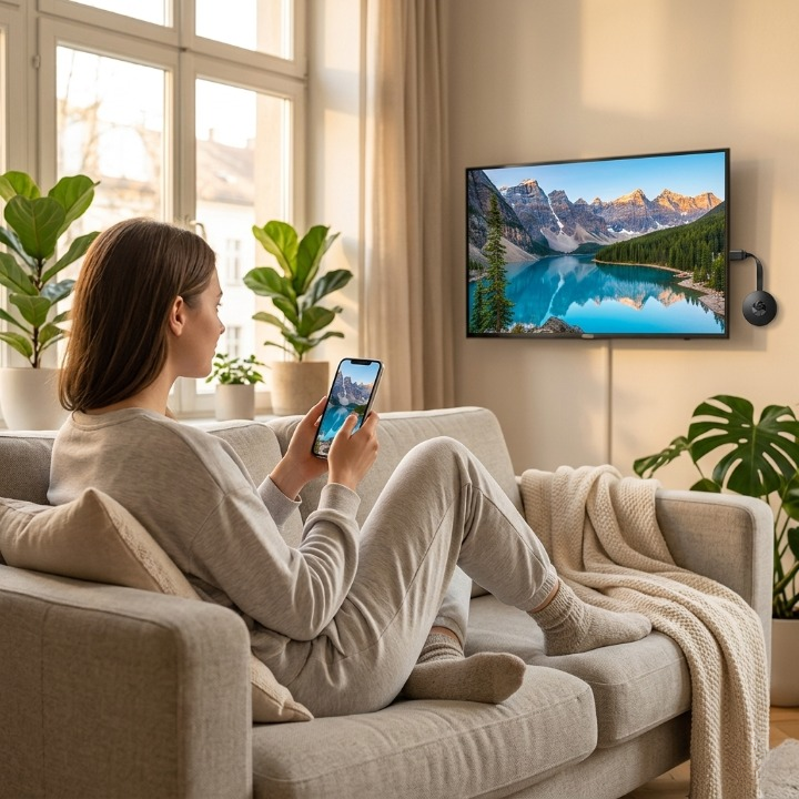 Kabelloser HDMI-Display-Adapter 1080p für Telefon, Tablet, TV, Bildschirmspiegelung, AirPlay, Miracast, DLNA-Streaming-Dongle für iPhone, Android, Mac, PC