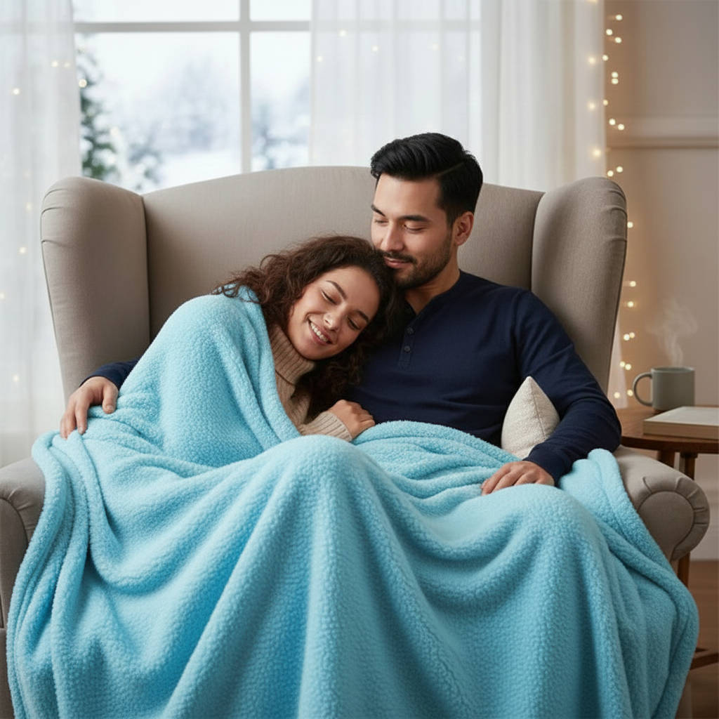 Waterproof Velour Throw Blanket – Plush Moisture-Barrier Cover for Bed & Sofa