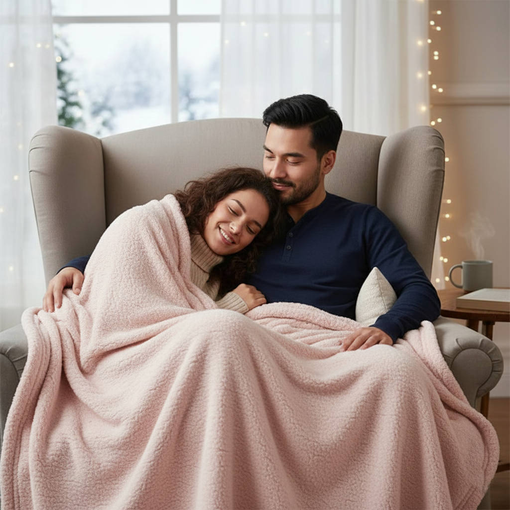 Waterproof Velour Throw Blanket – Plush Moisture-Barrier Cover for Bed & Sofa