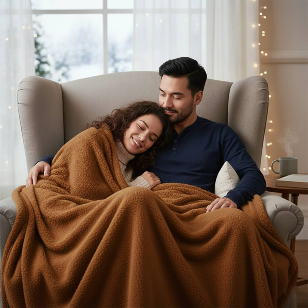 Waterproof Velour Throw Blanket – Plush Moisture-Barrier Cover for Bed & Sofa