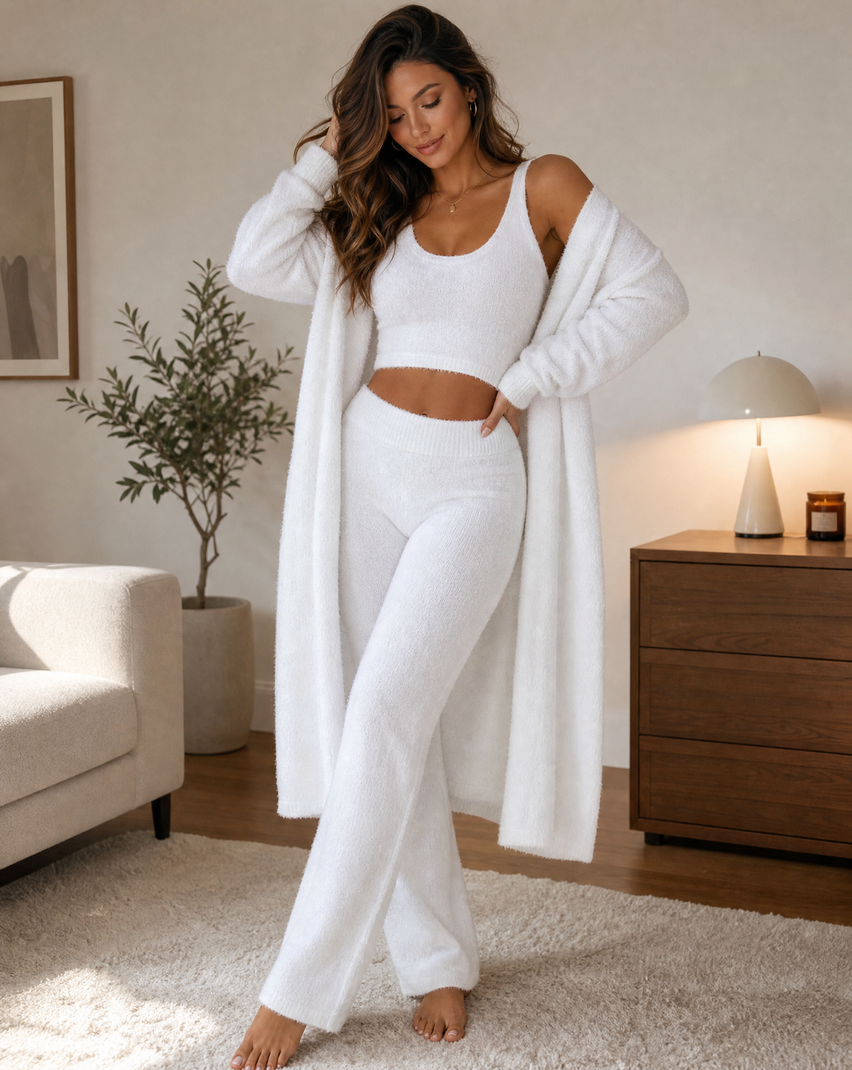 Conjunto de ropa de estar cómoda para mujer