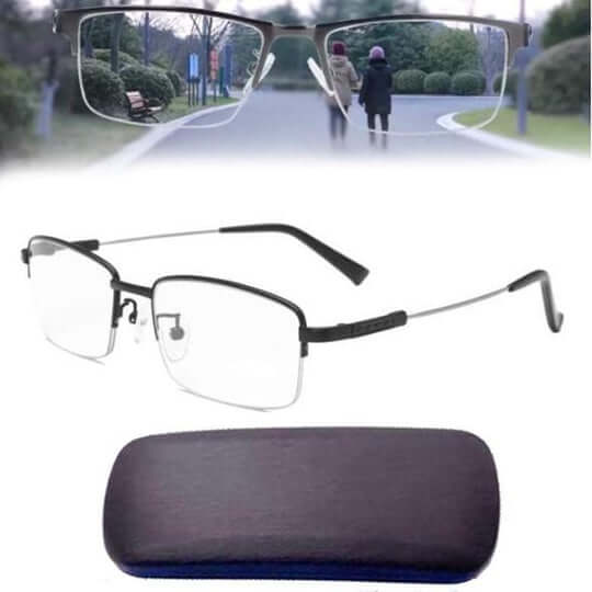Gleitsicht-Lesebrille mit Blaulichtfilter für Damen & Herren – Multifokale Gläser für Nah- und Fernsicht
