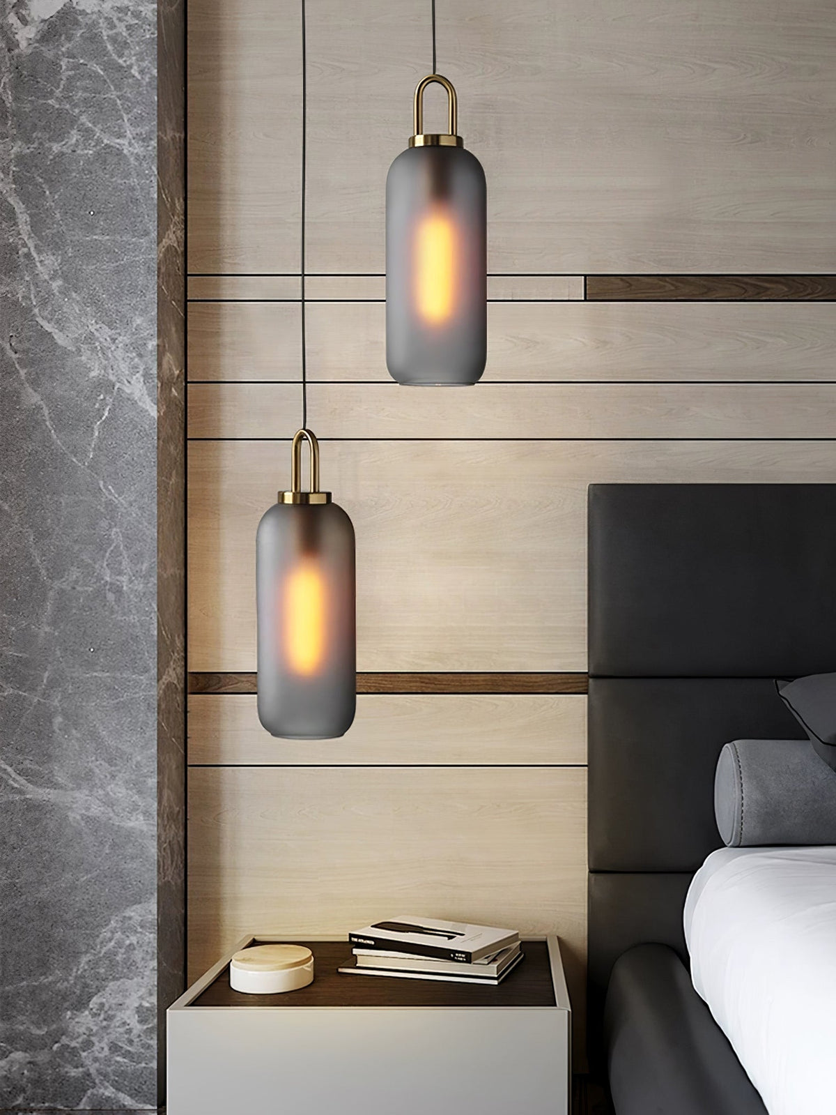 Glass Globe Hanging Light Fixture with Adjustable Cord for Dining Room Kitchen Island Bedroom Modern Minimalist Ceiling Pendant Lamp | Thomler