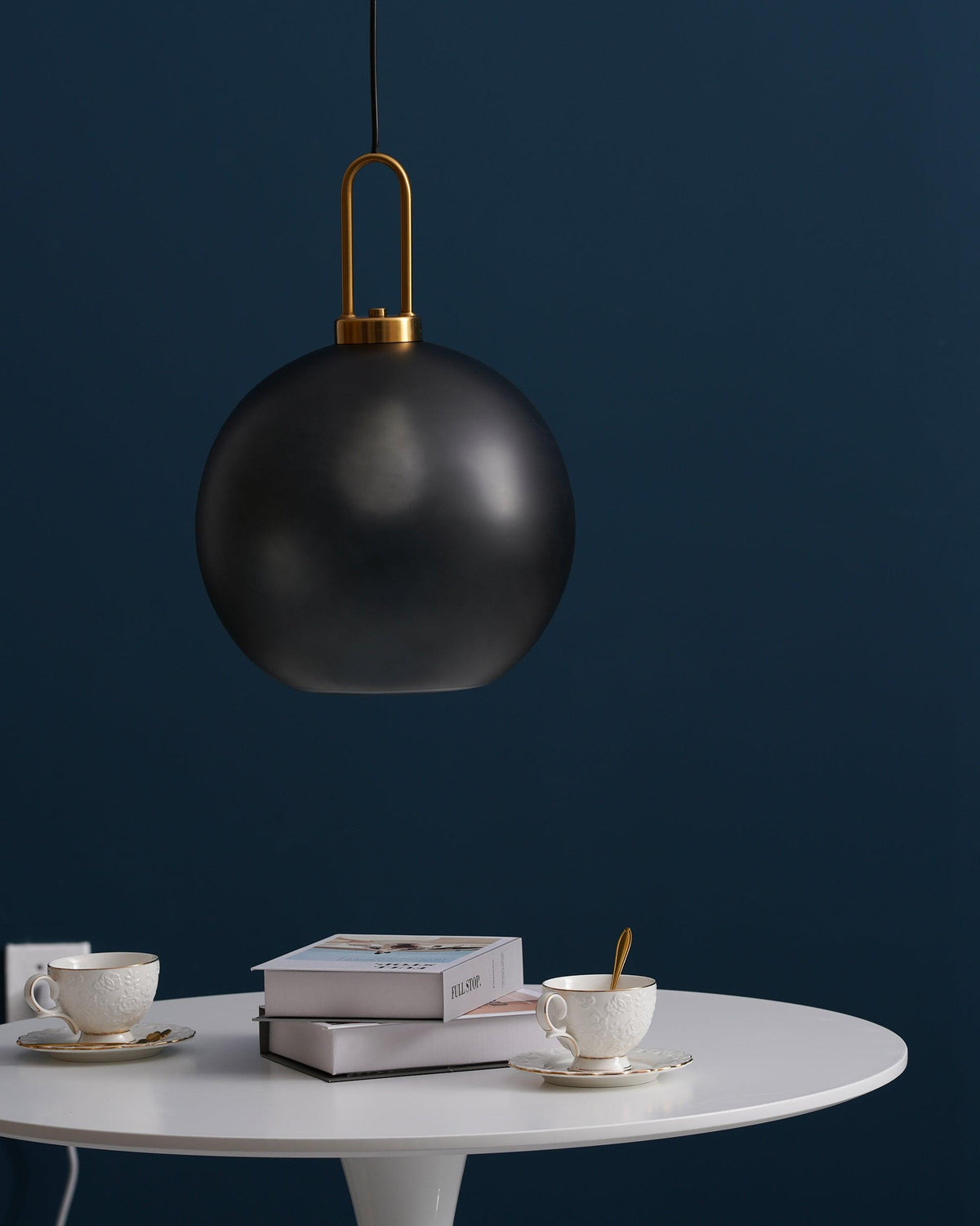 Glass Globe Hanging Light Fixture with Adjustable Cord for Dining Room Kitchen Island Bedroom Modern Minimalist Ceiling Pendant Lamp | Thomler