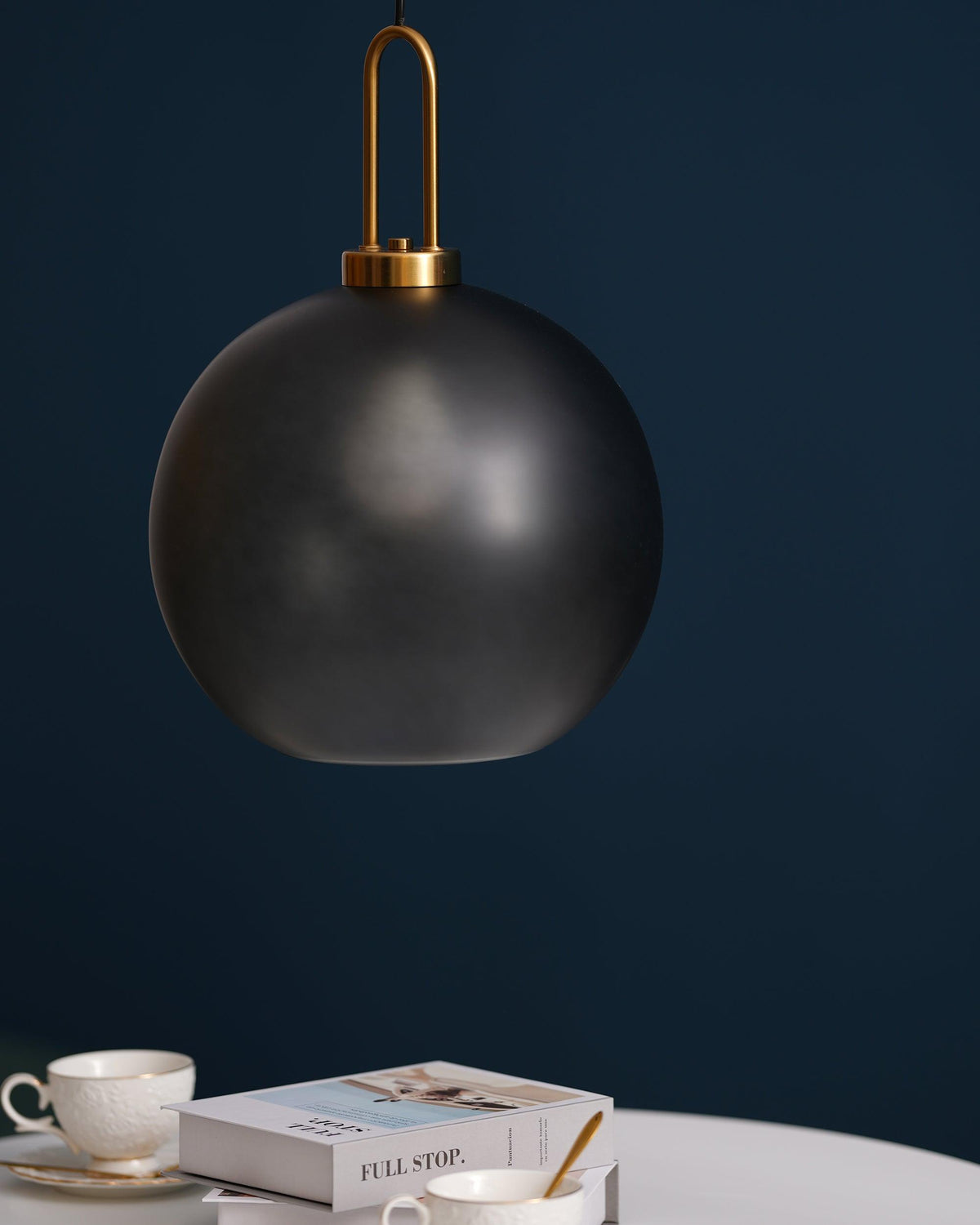 Glass Globe Hanging Light Fixture with Adjustable Cord for Dining Room Kitchen Island Bedroom Modern Minimalist Ceiling Pendant Lamp | Thomler