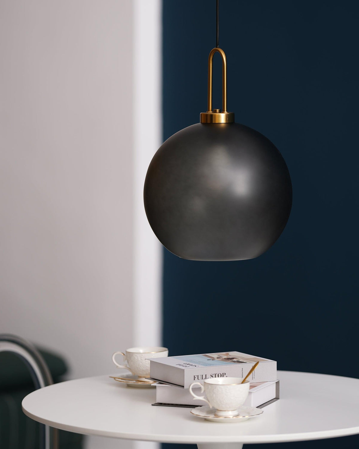 Glass Globe Hanging Light Fixture with Adjustable Cord for Dining Room Kitchen Island Bedroom Modern Minimalist Ceiling Pendant Lamp | Thomler