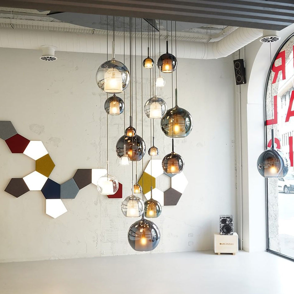 Glazen koepel hanglamp 10 inch voor keukeneiland eetkamer binnenverlichting verstelbare draad metalen hardware | Thomler