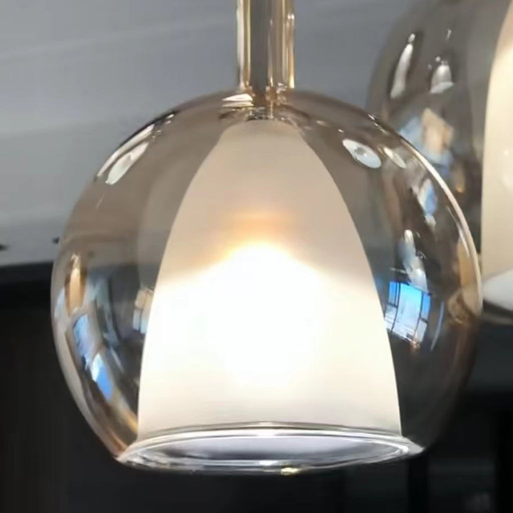 Glazen koepel hanglamp 10 inch voor keukeneiland eetkamer binnenverlichting verstelbare draad metalen hardware | Thomler