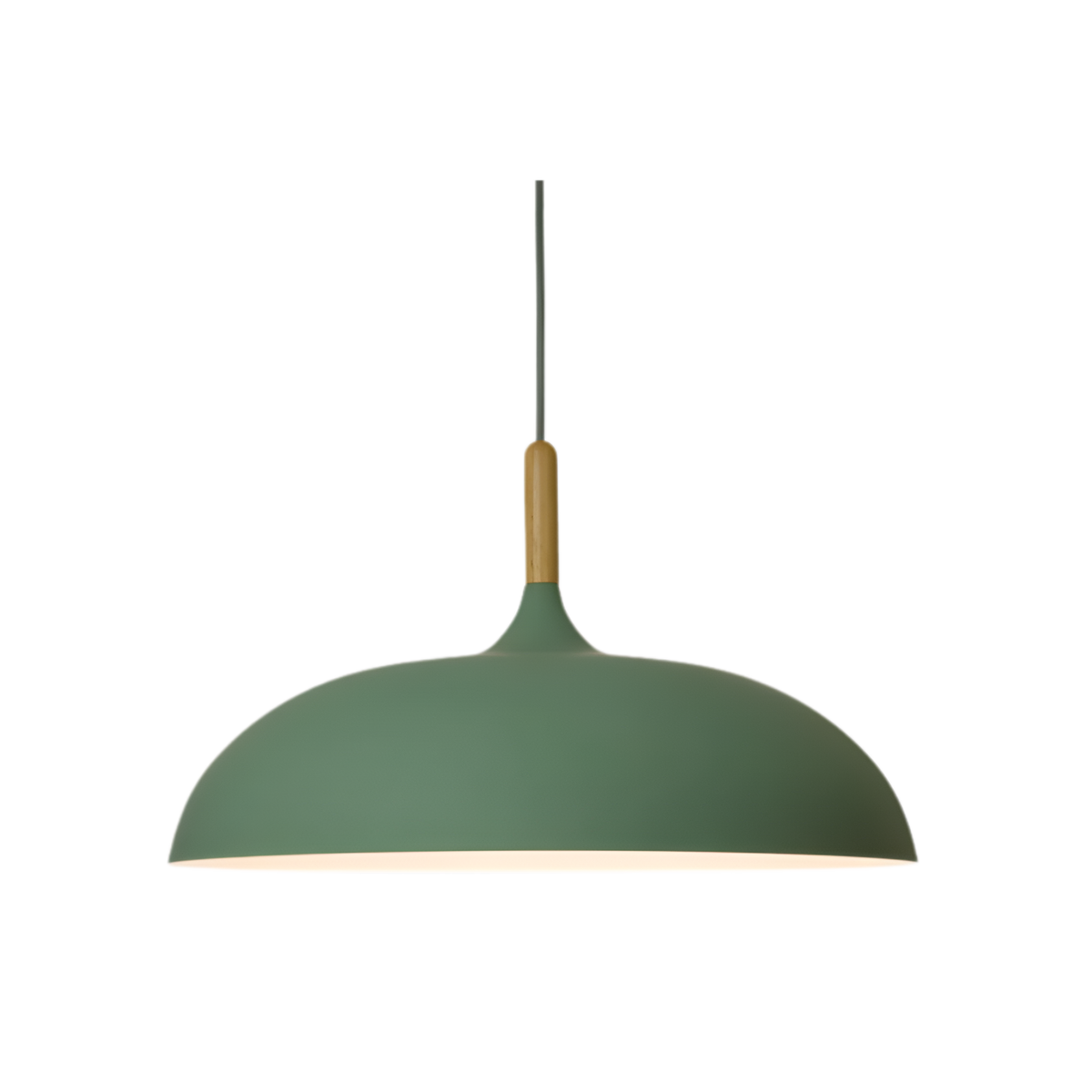Wood and Iron Drop Light 14-24 Inches Diameter for Kitchen Island Dining Table Modern Minimalist Fixture E27 Socket Cord Height Adjustable | Thomler