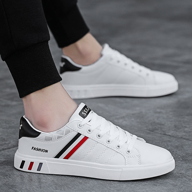Men's Casual Fashion Sneakers – Comfortable Everyday Athletic Shoes with Contrast Details for Jeans, Shorts & Casual Wear