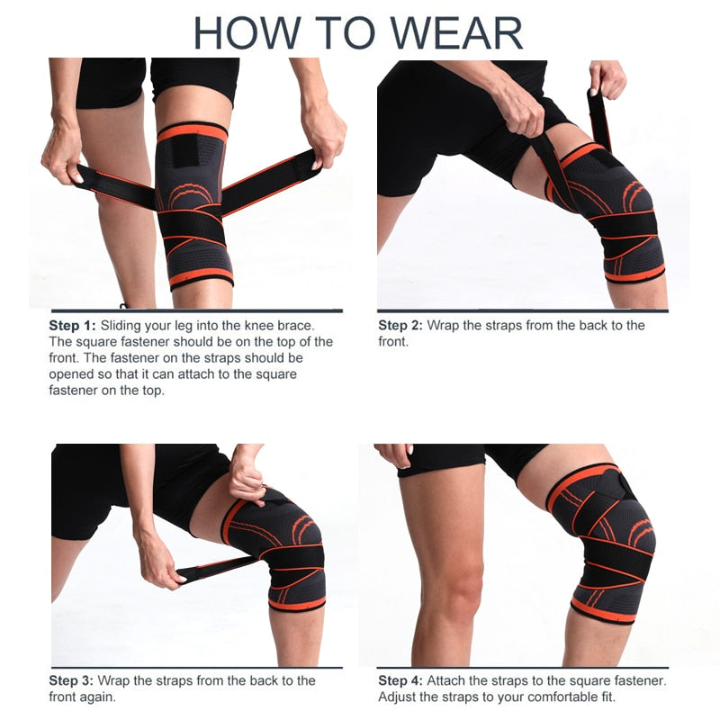 Knie-Kompressionsbandage mit 360°-Stabilisierung zur Linderung von Gelenkschmerzen, für Laufen, Gewichtheben und die Genesung bei Arthritis