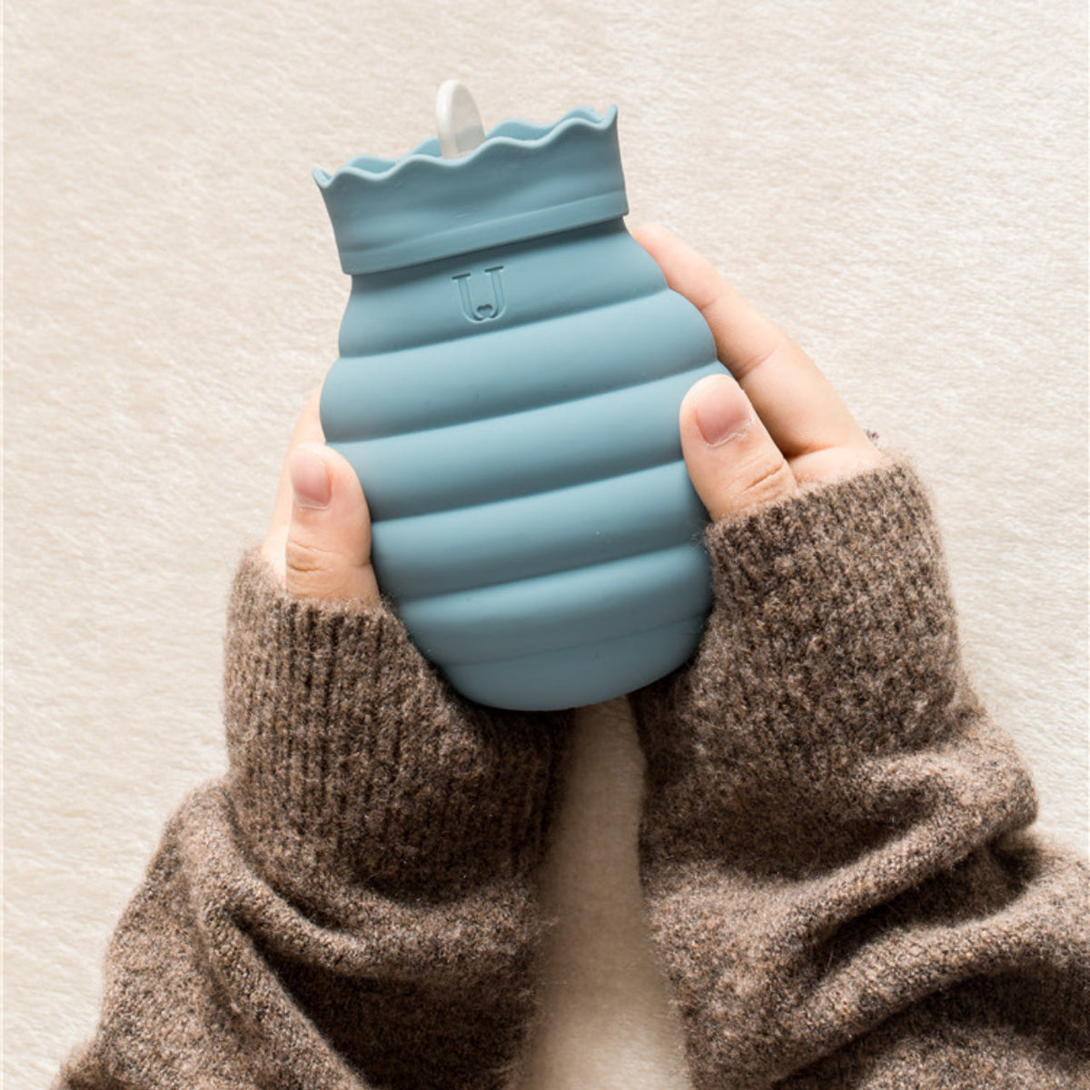 Microwavable Silicone Hot Water Bottle for Warmth