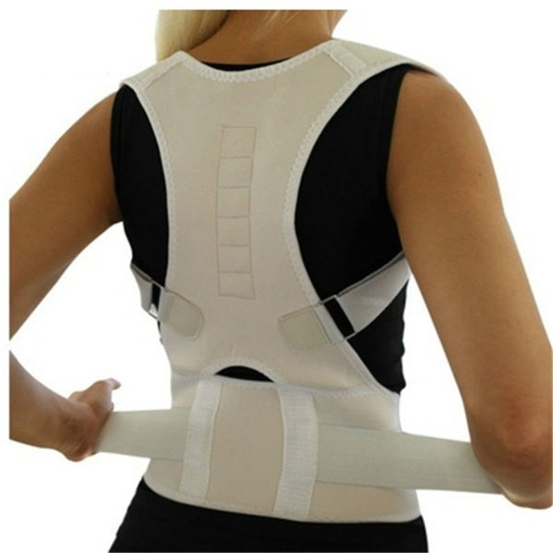 Magnetische houdingscorrector rugbrace voor mannen en vrouwen, verstelbare schoudercorrectie-therapie, rugsteun voor het bovenlichaam, unisex