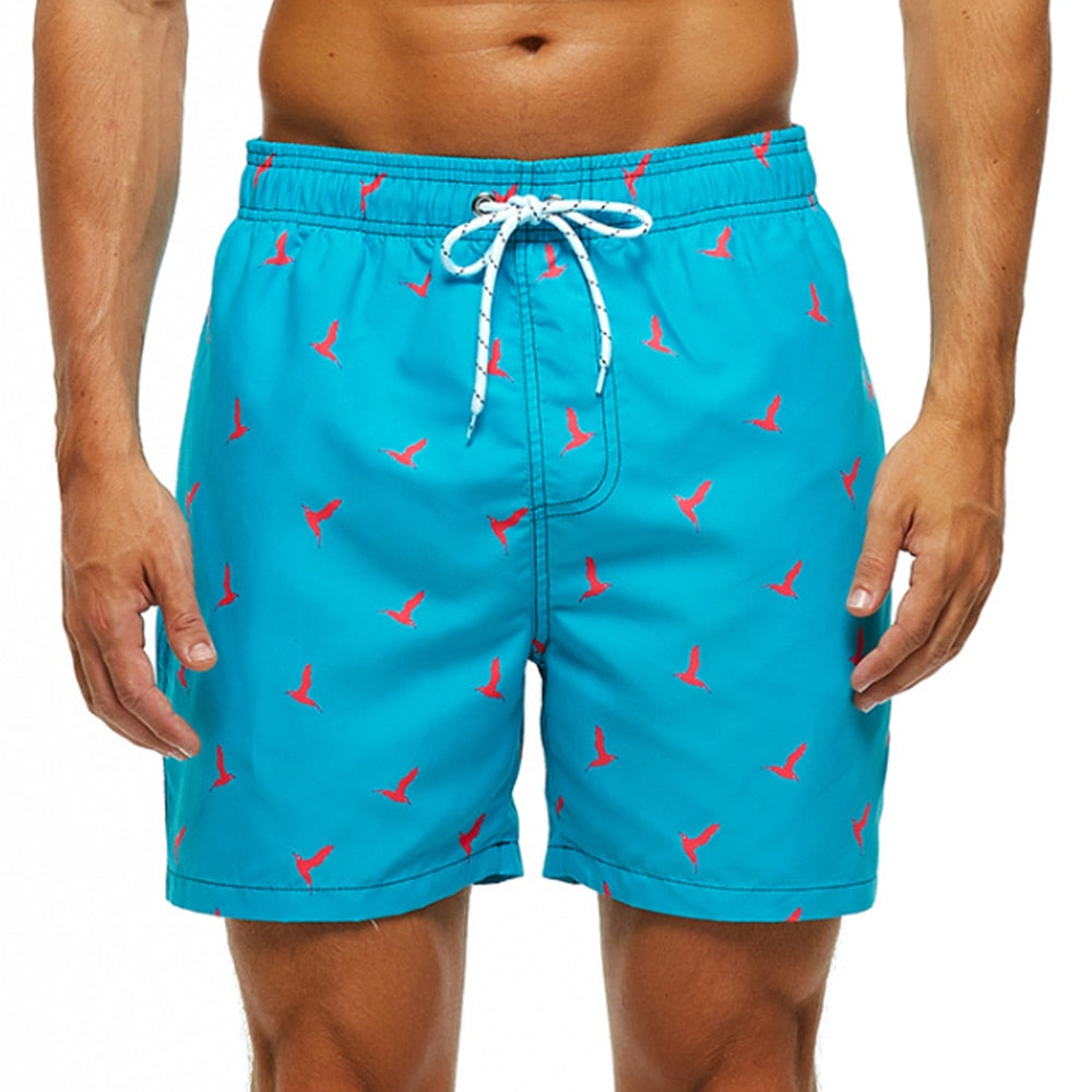 Heren zwemshort met trekkoord, sneldrogende en lichtgewicht boardshorts met mesh-voering voor strand en zwembad