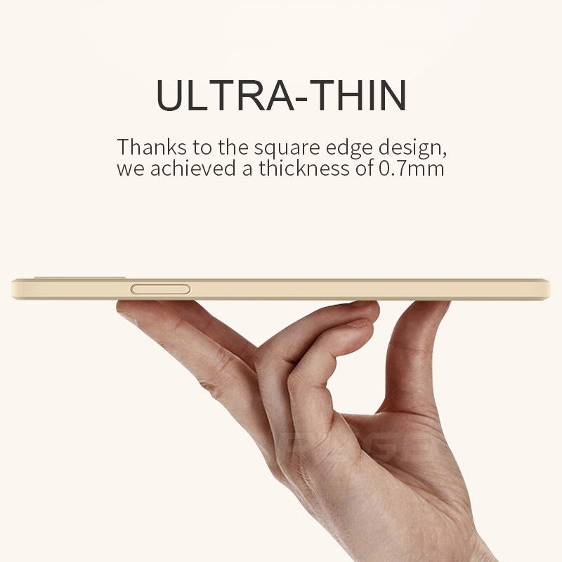 Soft Silicone iPhone Case for 11, 12, 13 Series – Slim Matte Grip Protection with Raised Edges and Full Camera Cover for Everyday Carry
