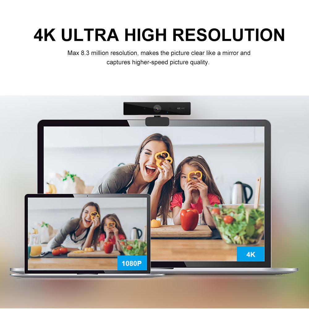USB-Webcam mit Autofokus und eingebautem Mikrofon