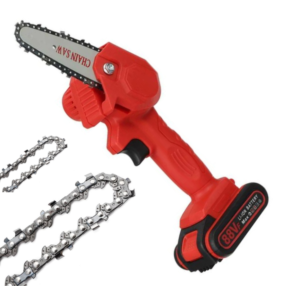 Leichte kabellose Mini-Kettensäge 0,7 kg Akku-Astschere Einhand-Baumschneider für Garten Hof Landschaftsbau Astschnitt Heimgebrauch | Thomler