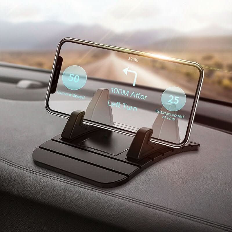 Antislip siliconen dashboard-telefoonhouder voor in de auto – Veilige houder voor navigatie en handsfree bellen | Thomler