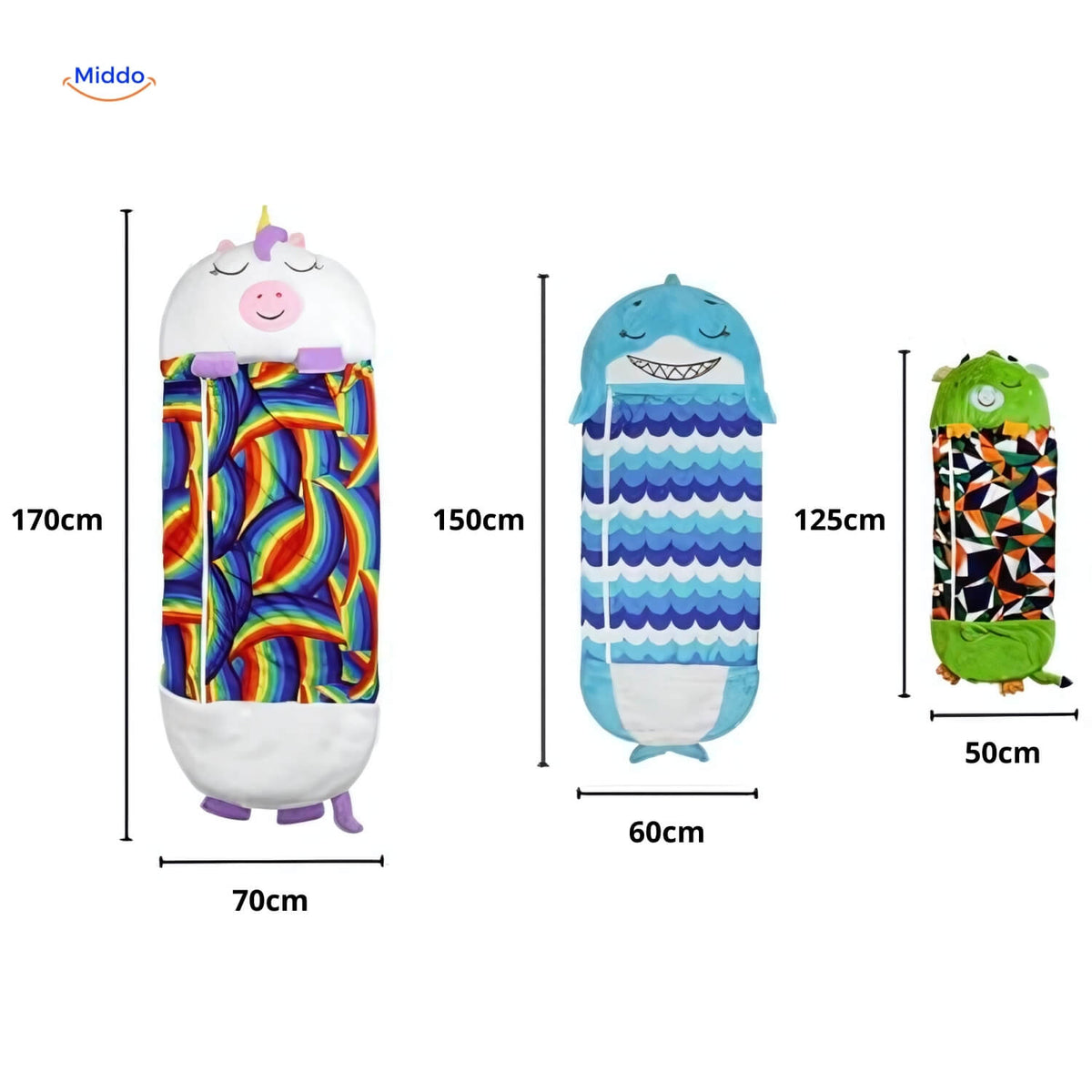 Animal Character Sleeping Bag for Kids – Plush Sleep Friend with Built-In Pillow for Sleepovers & Travel