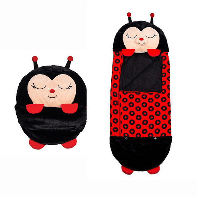Animal Character Sleeping Bag for Kids – Plush Sleep Friend with Built-In Pillow for Sleepovers & Travel