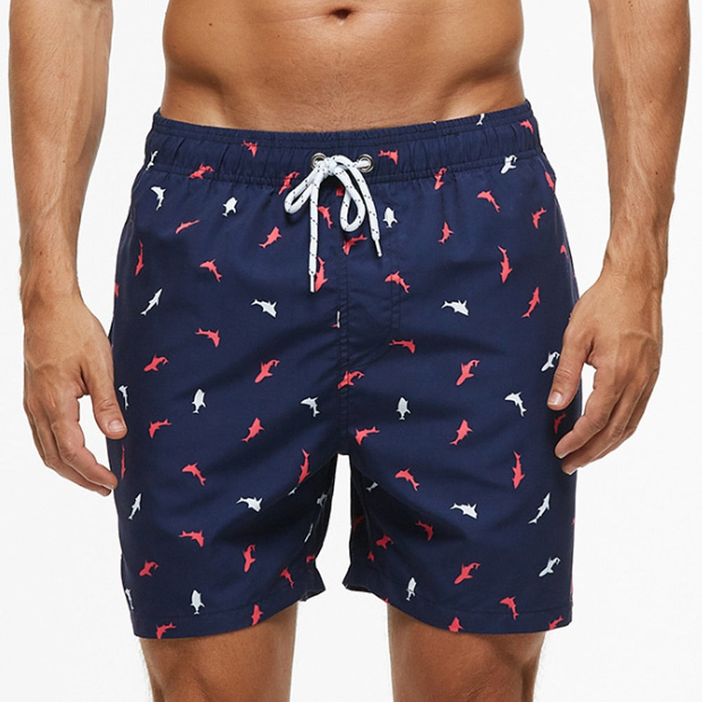 Heren zwemshort met trekkoord, sneldrogende en lichtgewicht boardshorts met mesh-voering voor strand en zwembad