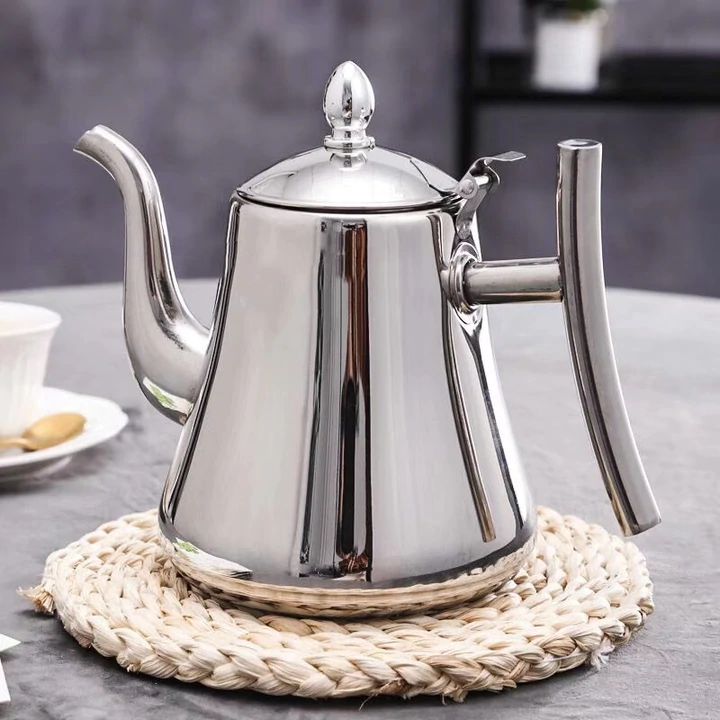 Tetera de estufa con filtro integrado – Hervidor de agua de acero inoxidable para cocinas de inducción, gas, eléctricas y de cerámica | Cafetera | Thomler