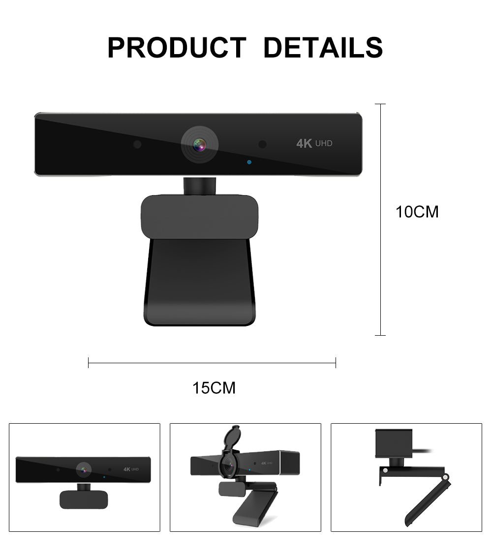USB-Webcam mit Autofokus und eingebautem Mikrofon