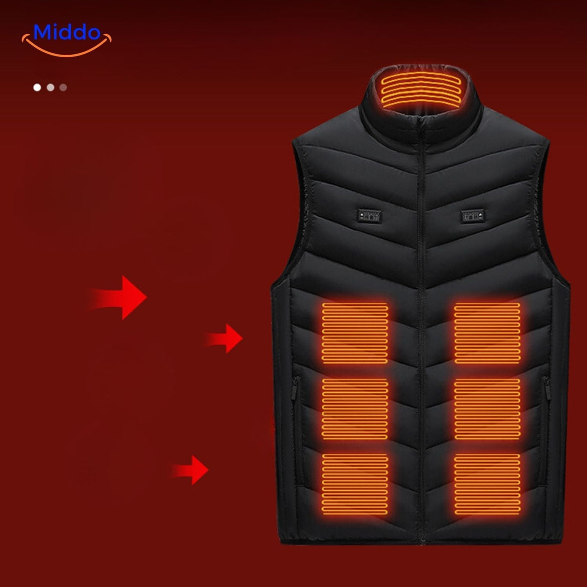USB Heated Vest for Men – 3 Temperature Settings, Lightweight Insulated Warmth for Hiking & Outdoor Work