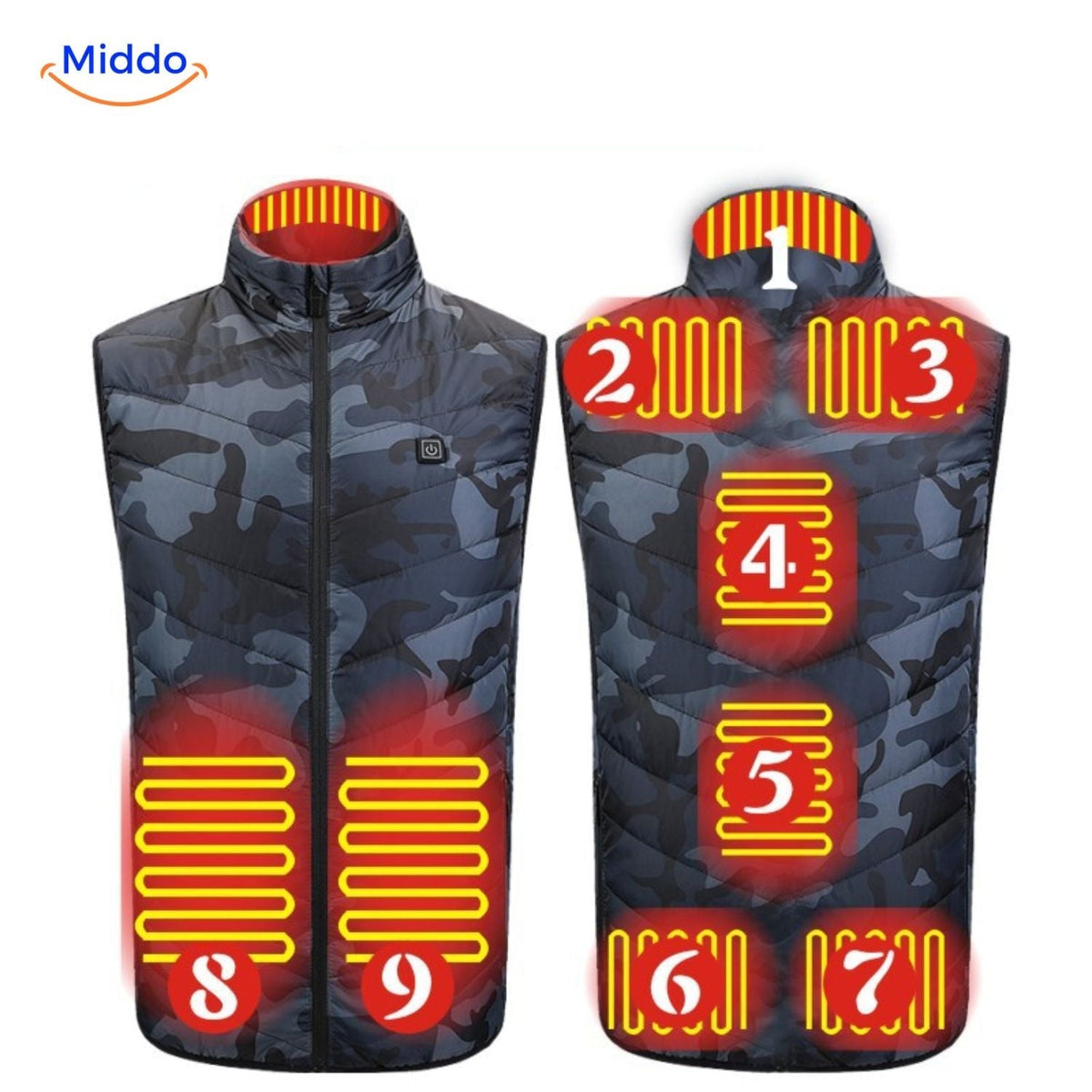 USB Heated Vest for Men – 3 Temperature Settings, Lightweight Insulated Warmth for Hiking & Outdoor Work